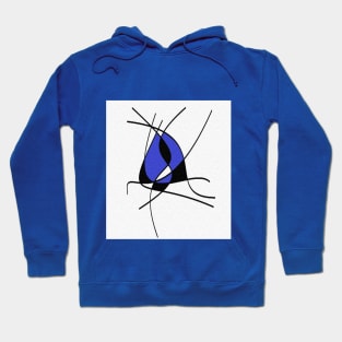 Geometric blue black Hoodie